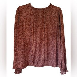 Apt. 9 Red Patterned Blouse Women’s Large